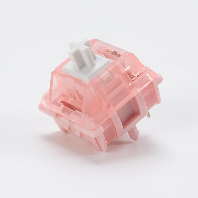 YMKPVR KBDiy Sakura Switch Linear Keyboard Switches for Gaming Mechanical Keyboard KIT Pink Factory Lubed Custom DIY MX HiFi 5Pin(35pcs) - Image 1